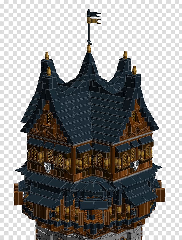 Ship of the line Chinese architecture Turret Facade, Lego Modular Buildings transparent background PNG clipart