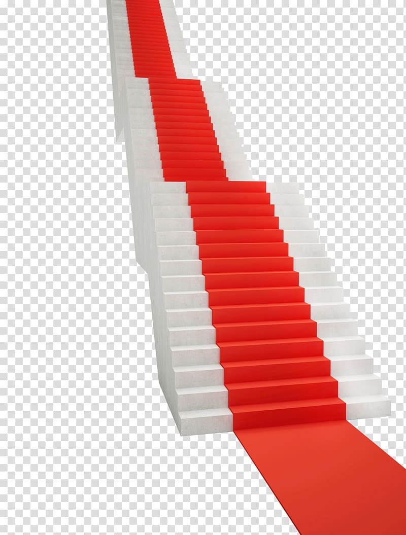 Red Stairs, Red ladder transparent background PNG clipart