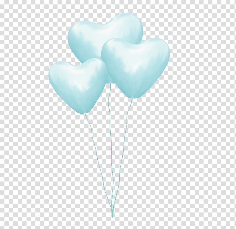 pretty blue heart balloon transparent background PNG clipart