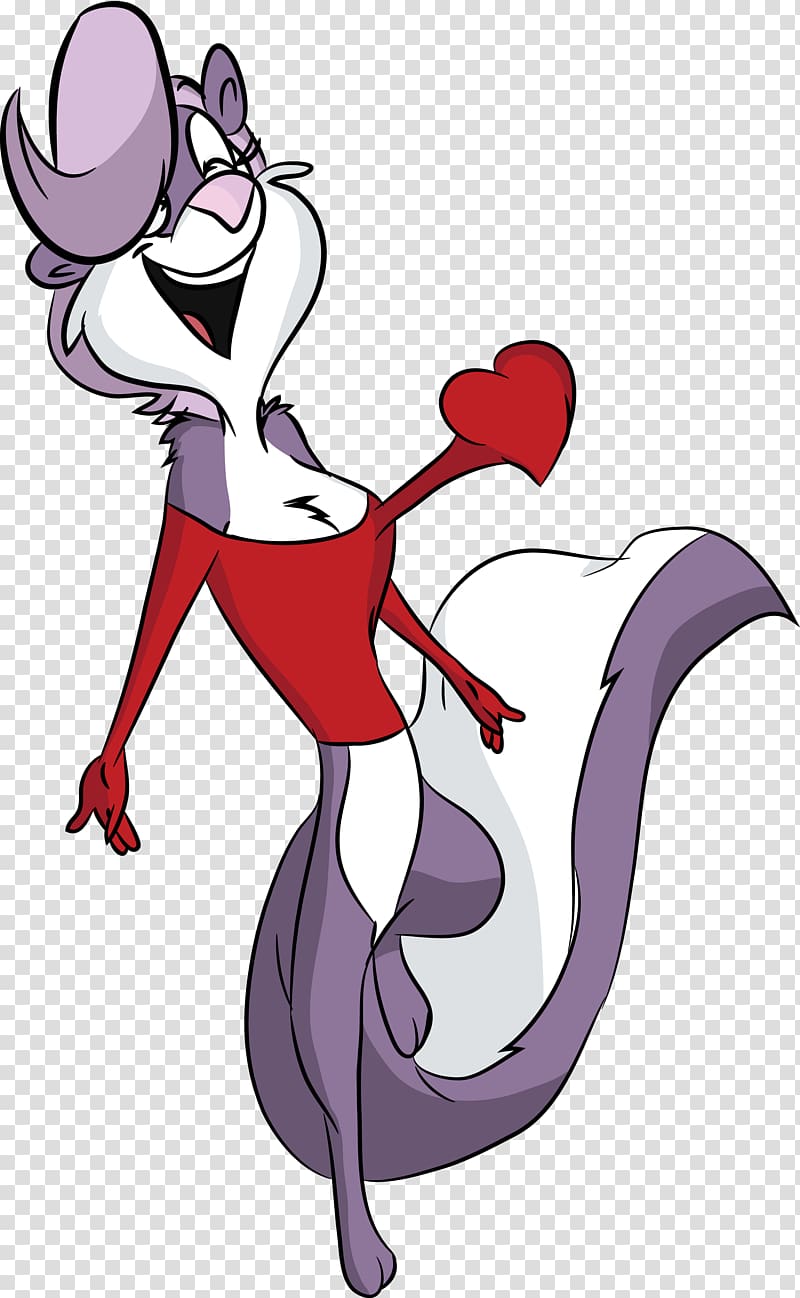 Fifi La Fume Cartoon Bugs Bunny Heart, heart transparent background PNG clipart