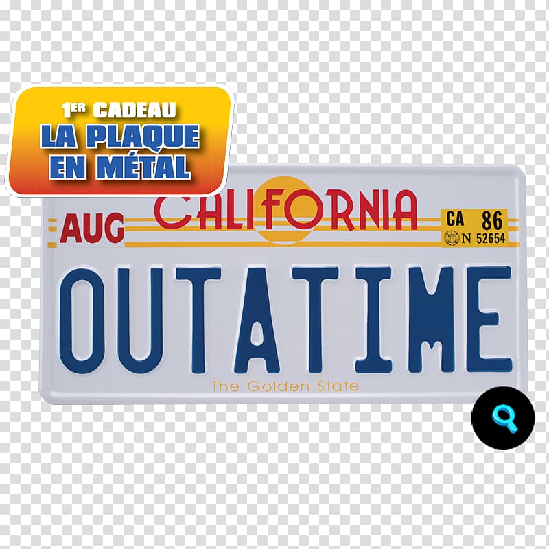 DeLorean time machine Back to the Future Vehicle License Plates Car, delorean transparent background PNG clipart