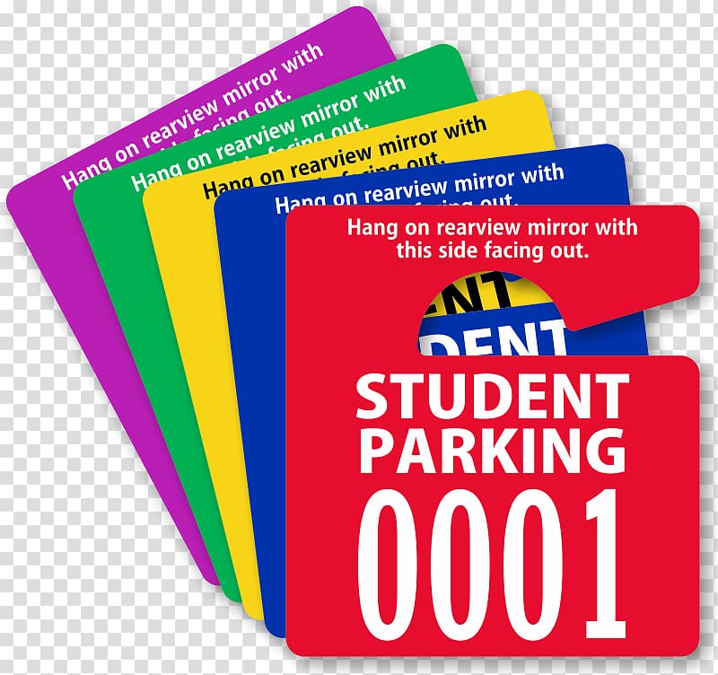 Car Park Parking Rear-view mirror Label, car transparent background PNG clipart