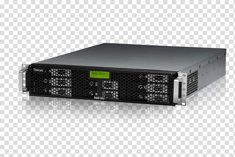 Thecus Network Storage Systems Hard Drives Data storage Solid-state drive, server transparent background PNG clipart