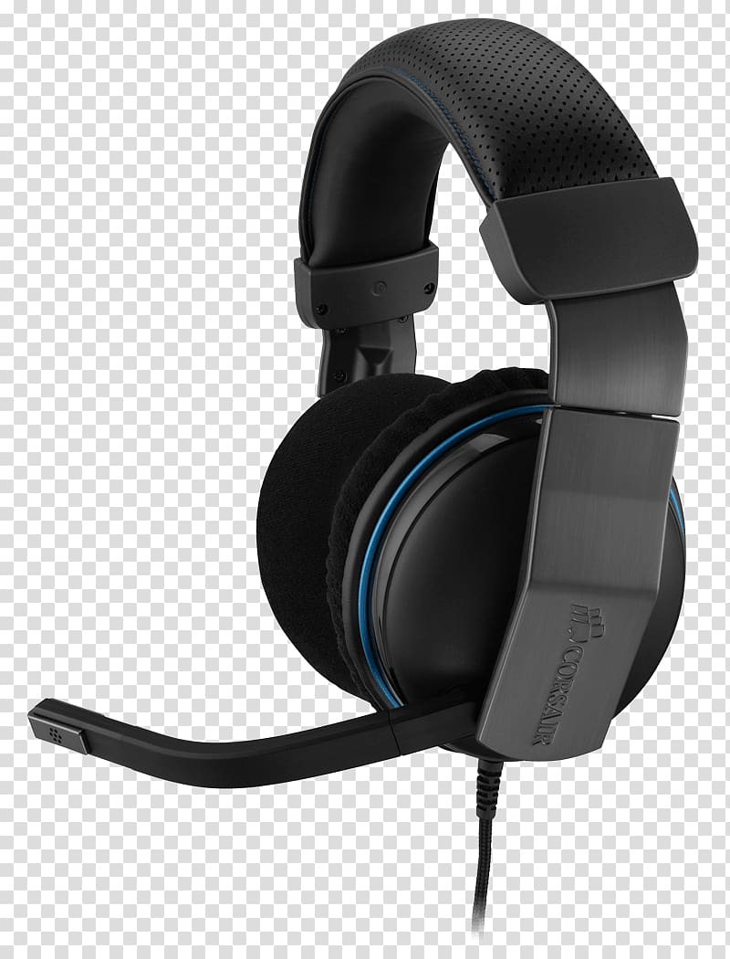 CORSAIR Vengeance 1500 Dolby 7.1 USB Gaming Headset 7.1 surround sound Headphones Corsair Components, headphones transparent background PNG clipart