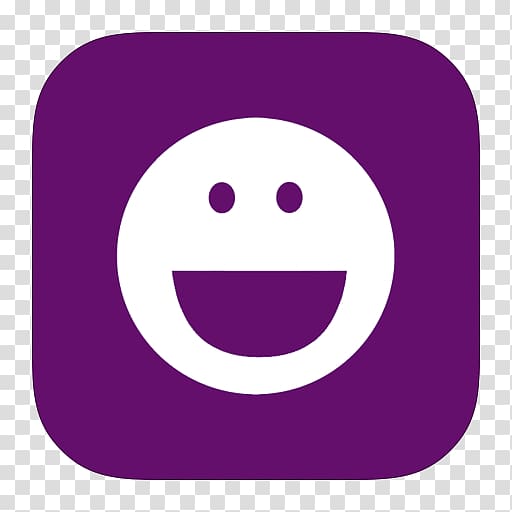 emoticon purple smiley violet, MetroUI Apps YM transparent background PNG clipart