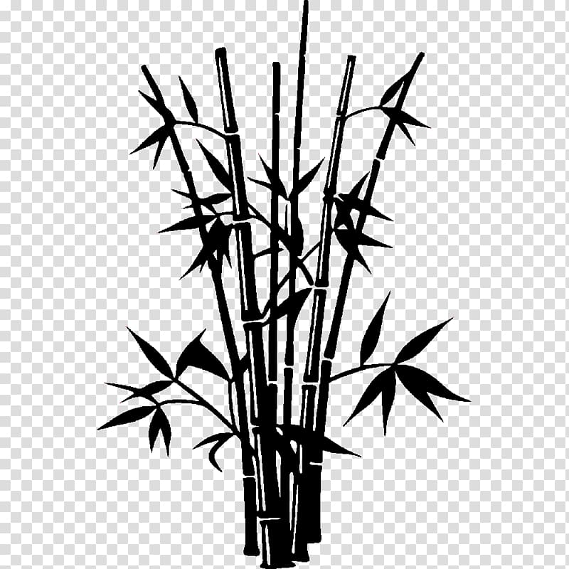 Bamboo Drawing Silhouette, bamboo transparent background PNG clipart
