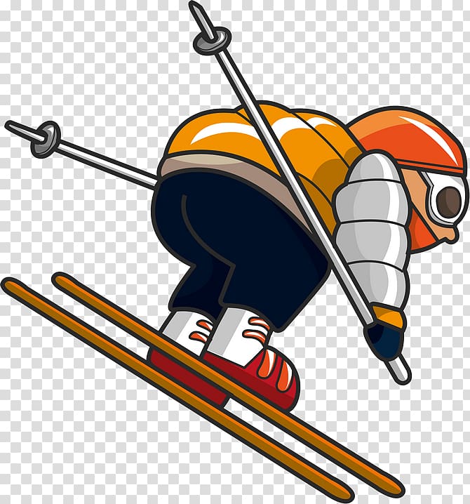 Cartoon Extreme sport , Skiing transparent background PNG clipart