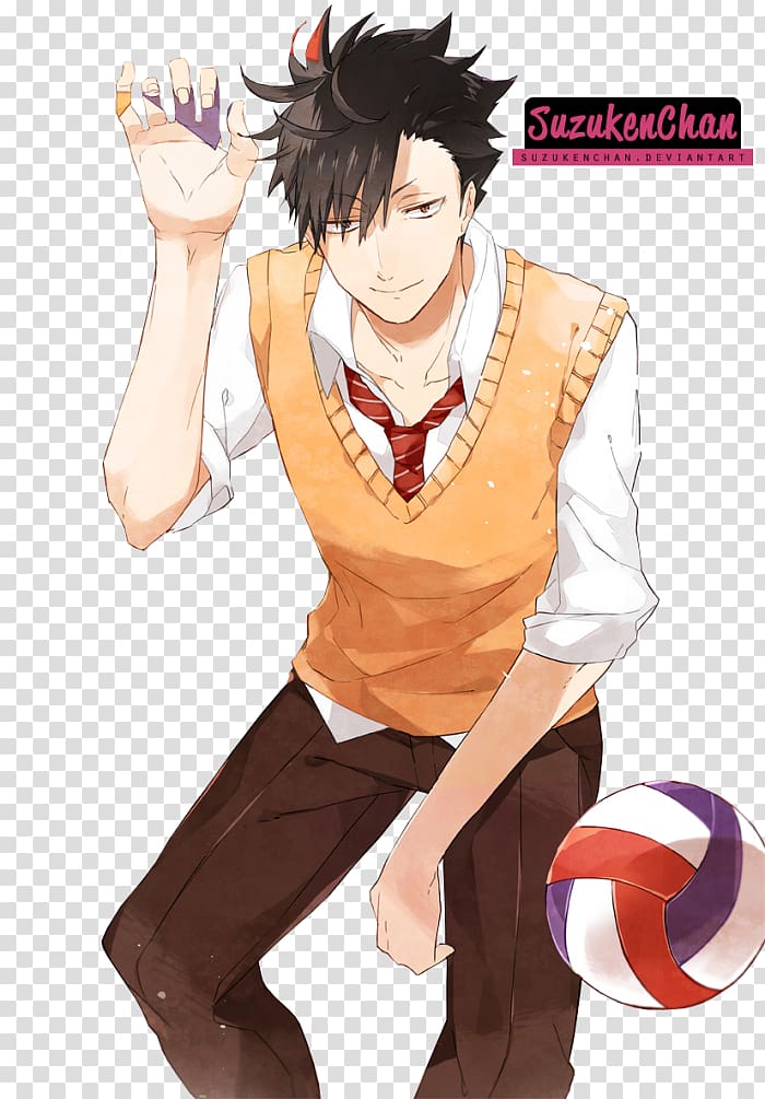 Rendering Birthday Haikyu!! Anime, Kuroo transparent background PNG clipart