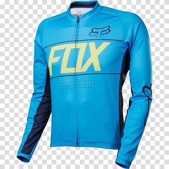 Hoodie Fox Racing T-shirt Cycling, jersey transparent background PNG clipart