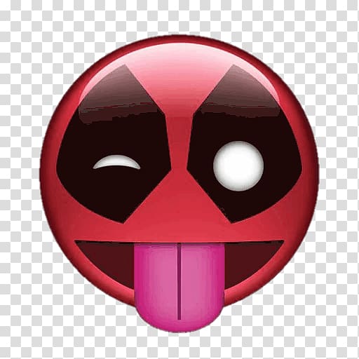 Marvel Deadpool emoji , Deadpool Emoji Marvel Comics YouTube Film, deadpool transparent background PNG clipart