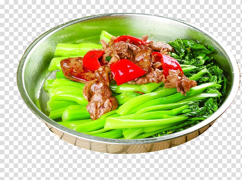 Chinese cuisine Choy sum Vegetable Stir frying Pickling, A delicious cabbage fried chicken miscellaneous transparent background PNG clipart