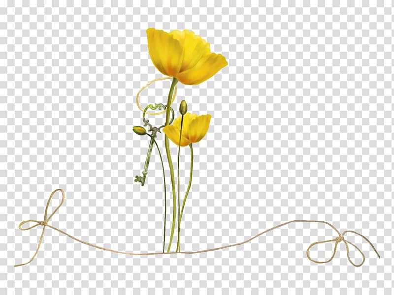 Floral design Flower Yellow, beautiful childhood transparent background PNG clipart