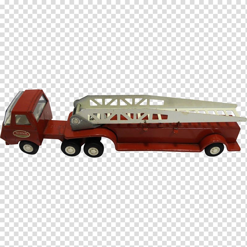 Model car Toy Truck Tonka, fire truck transparent background PNG clipart
