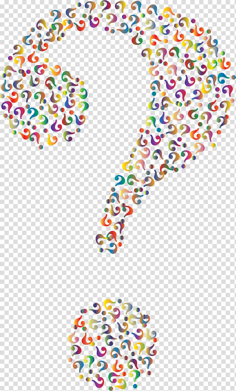 colorful question mark background
