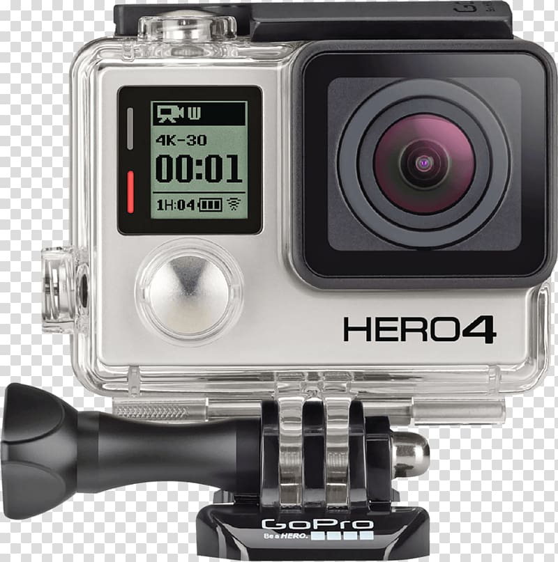 GoPro Hero 4 GoPro HERO4 Black Edition Action camera, GoPro transparent background PNG clipart