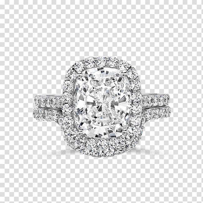 Wedding ring Engagement ring Jewellery, 14K White Gold 1 2 Carat Diamond Ring transparent background PNG clipart