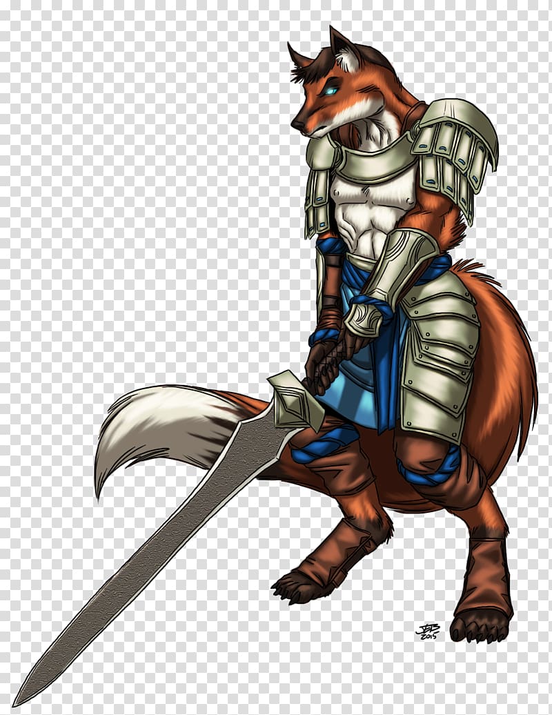 Kitsune Barbarian Pathfinder Roleplaying Game, fantasy fox transparent background PNG clipart