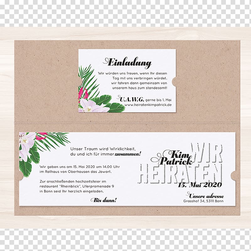 Wedding invitation Convite Wedding Marriage Hawaii Lei Hochzeit, hochzeit transparent background PNG clipart