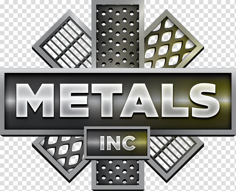 Metal Brand Customer Logo, perforated transparent background PNG clipart