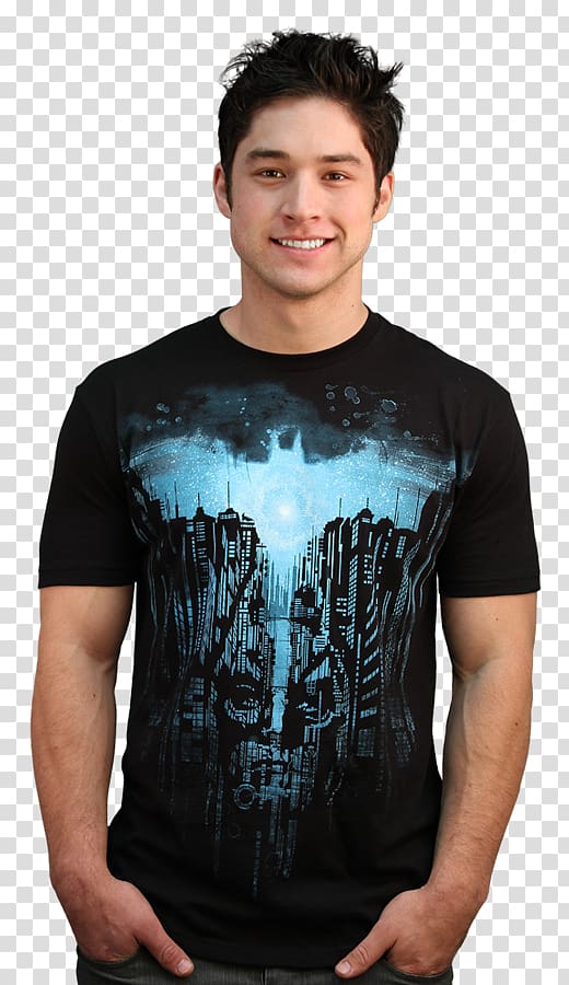 Christopher Nolan The Dark Knight T-shirt Batman, T-shirt transparent background PNG clipart