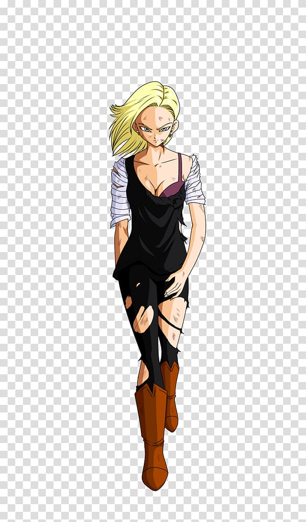 Android 18 Krillin Goku Cell Chi-Chi, goku transparent background PNG clipart