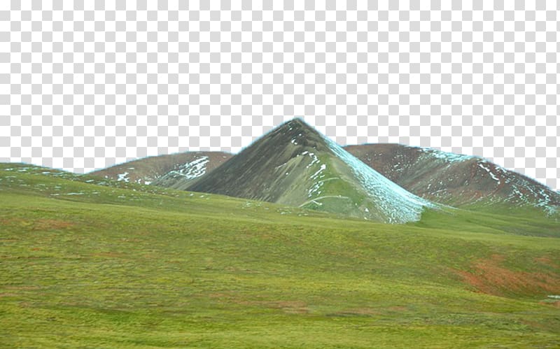 green and brown mountain , Hill, The green grass in front of the hills transparent background PNG clipart