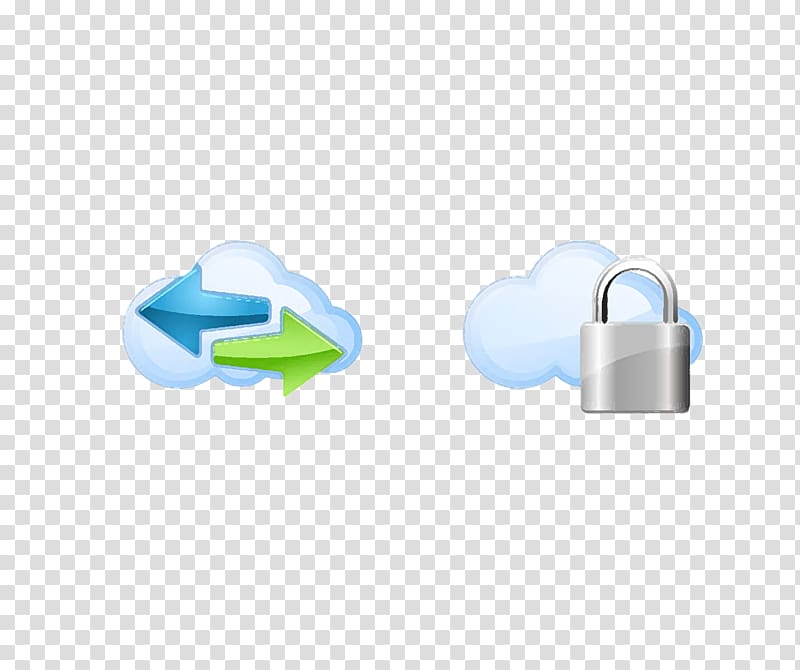 Cloud identification lock transparent background PNG clipart