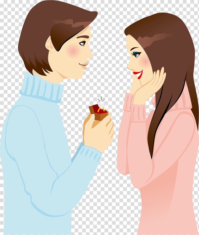 Marriage proposal , Groom and marry men and women material transparent background PNG clipart