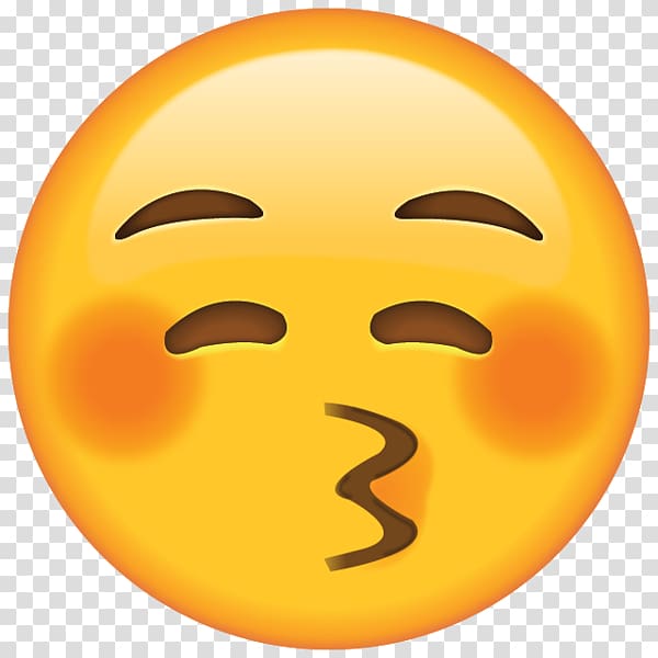 kiss emoji illustration, Emojipedia Kiss Face with Tears of Joy emoji Meaning, Blushing Emoji Pic transparent background PNG clipart