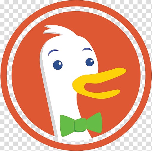 white duck illustration, Duckduckgo Logo transparent background PNG clipart