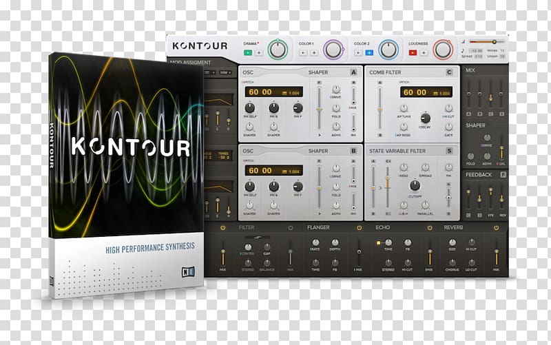 Native Instruments Sound Synthesizers Virtual Studio Technology Reaktor Electronic Musical Instruments, musical instruments transparent background PNG clipart