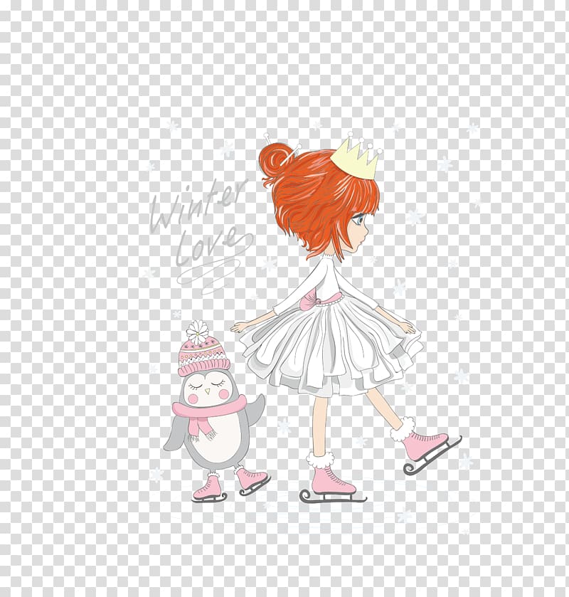 Cartoon cute little girl transparent background PNG clipart