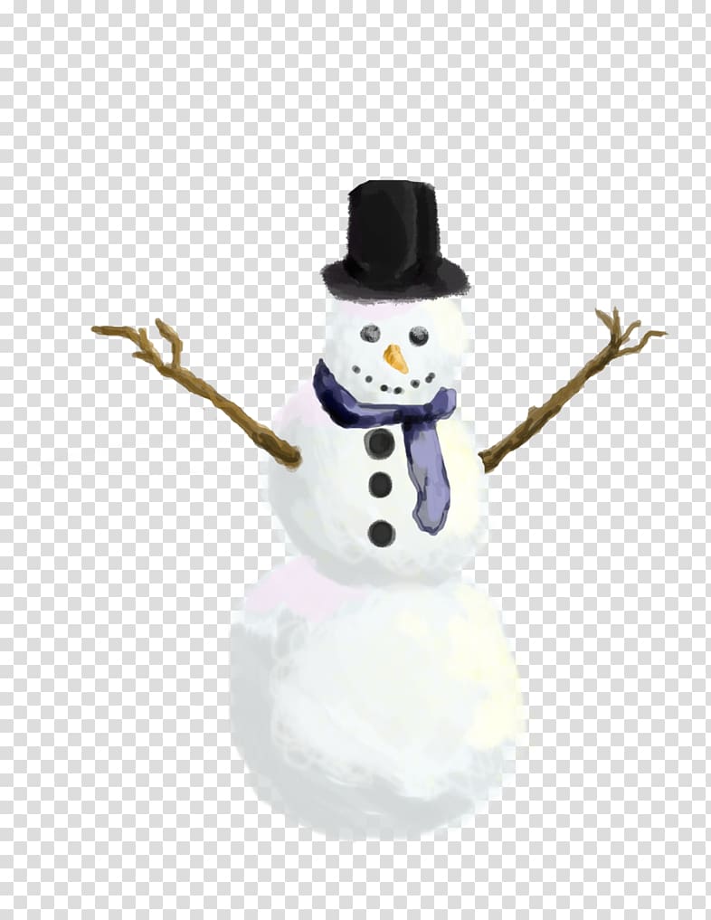 Figurine The Snowman, drawing snowman transparent background PNG clipart