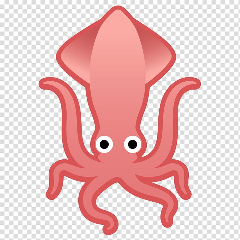 Octopus Squid Emojipedia iPhone, Emoji transparent background PNG clipart