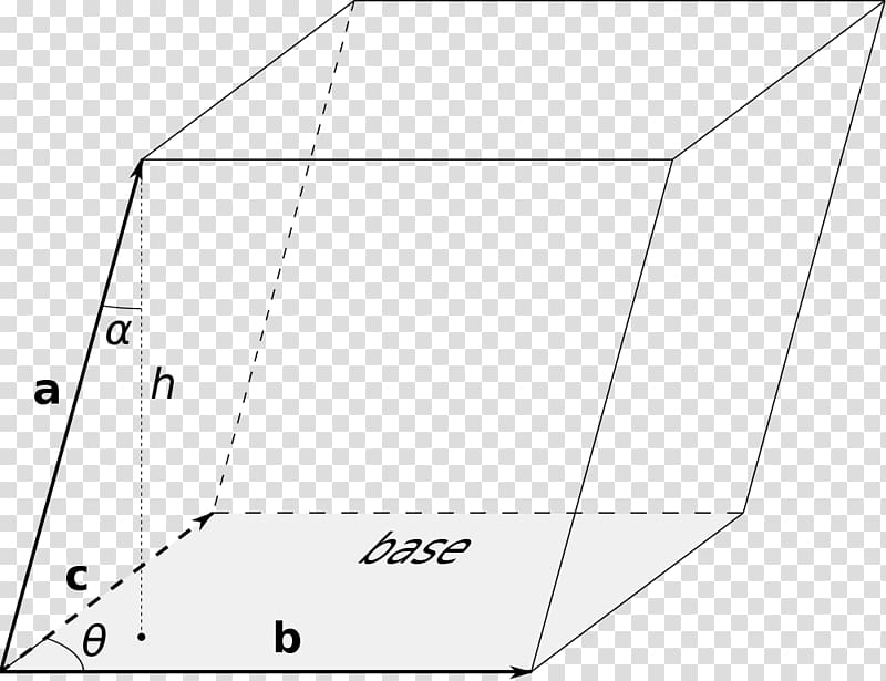 Angle Parallelepiped Parallelogram Base, Media Volume transparent background PNG clipart