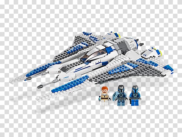 Lego Star Wars LEGO 9525 Star Wars Pre Vizsla\'s Mandalorian Fighter Lego minifigure, toy transparent background PNG clipart