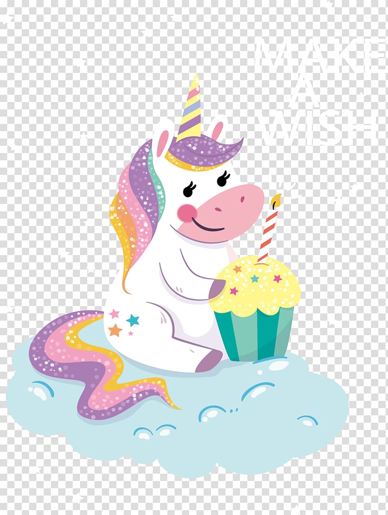 Happy Birthday Unicorn Greeting & Note Cards T-shirt, Birthday transparent background PNG clipart