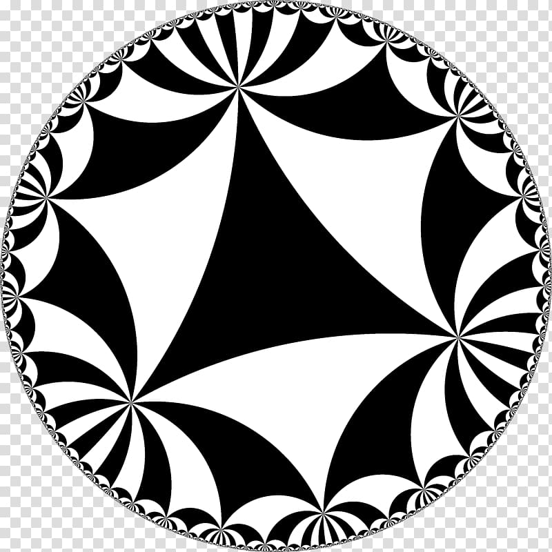 Hyperbolic geometry Hyperbolic space Non-Euclidean geometry Tessellation, Plane transparent background PNG clipart
