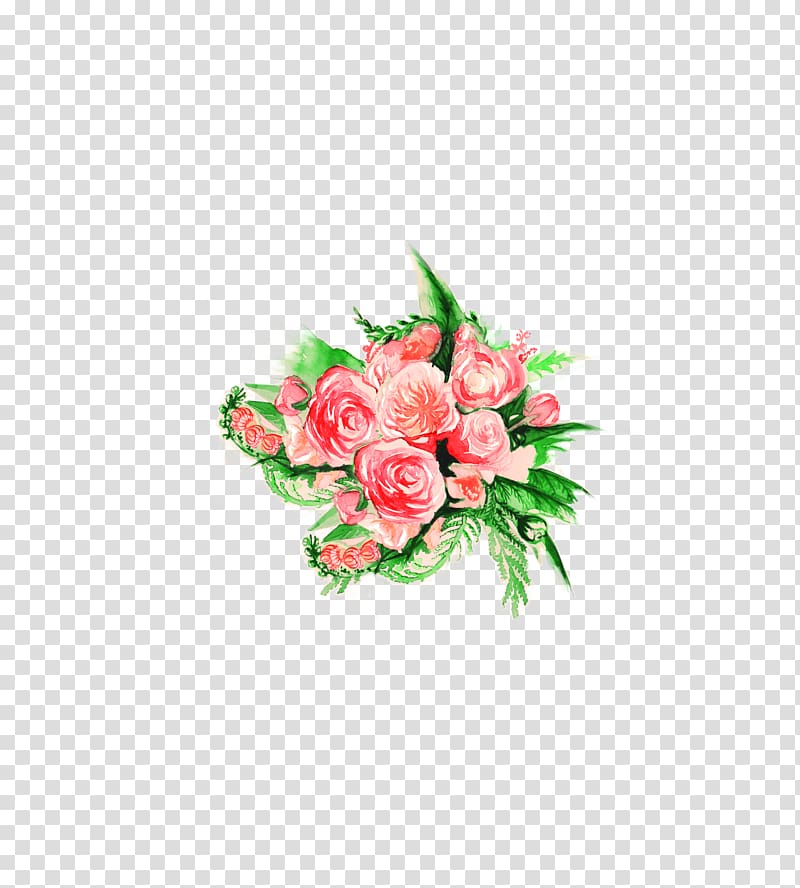 Flower bouquet Floral design Rose Watercolor painting, watercolor flower transparent background PNG clipart