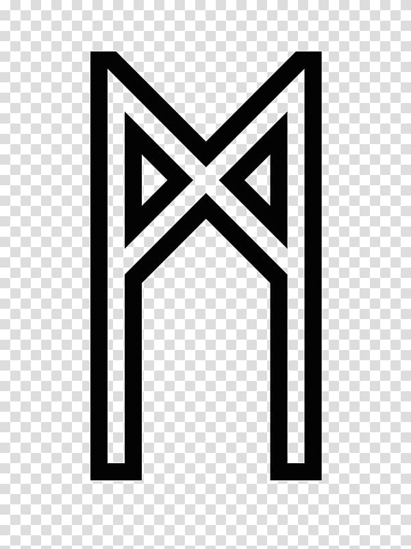 Mannaz Runes Runic magic Ehwaz Fortune-telling, futhark transparent background PNG clipart