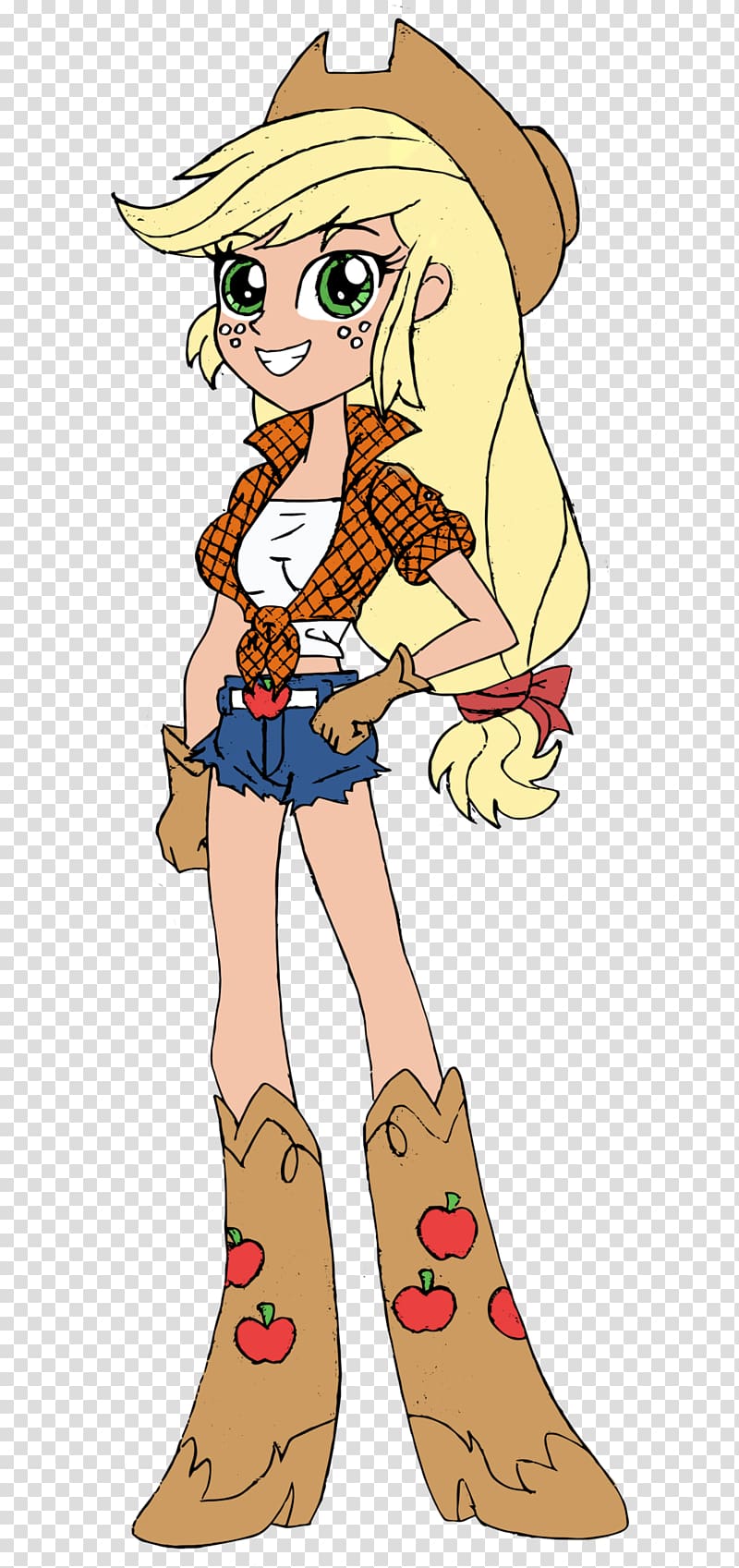 Applejack My Little Pony: Equestria Girls Art, cowboy boots transparent background PNG clipart