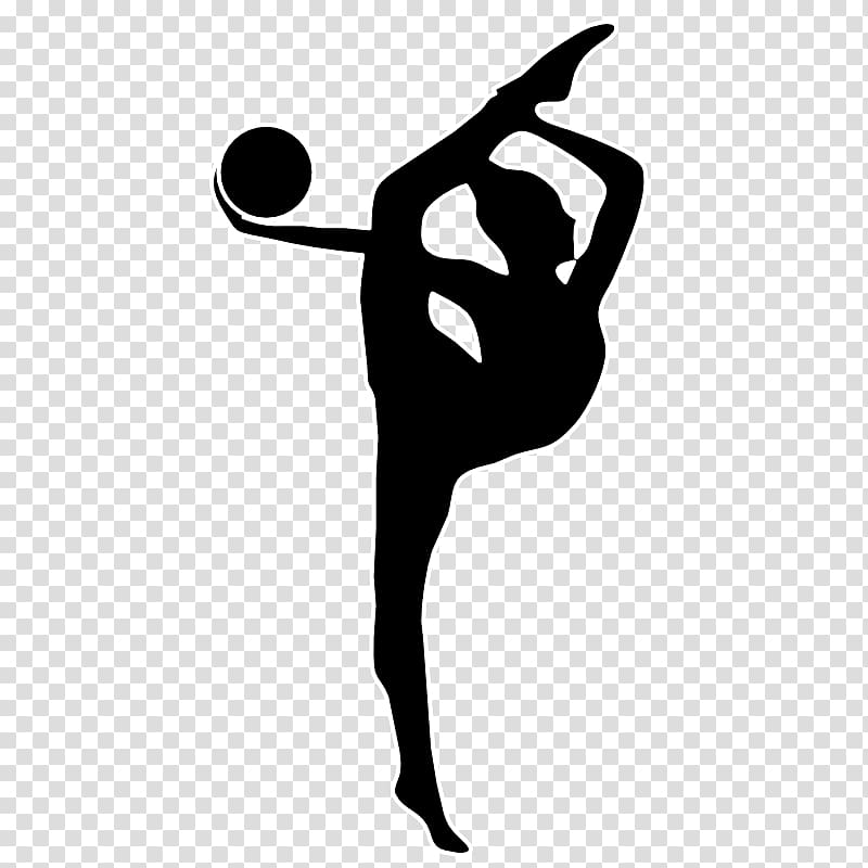 Artistic gymnastics Silhouette Split , gymnastics transparent background  PNG clipart