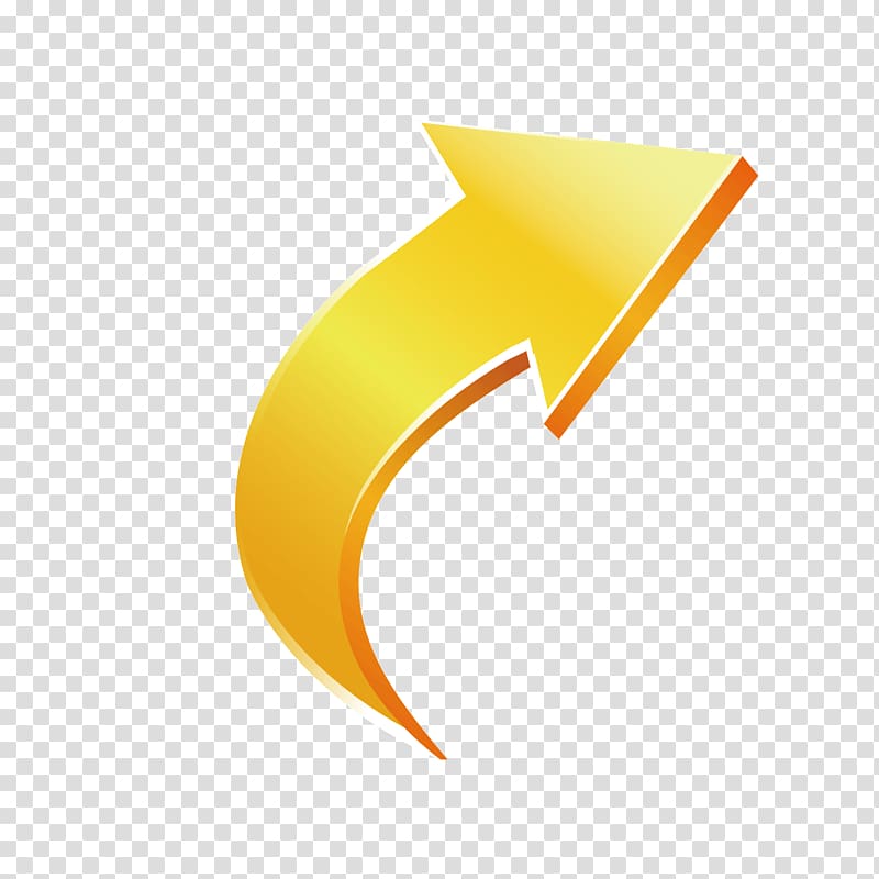 yellow arrow illustration, Euclidean Arrow, Yellow arrows transparent background PNG clipart