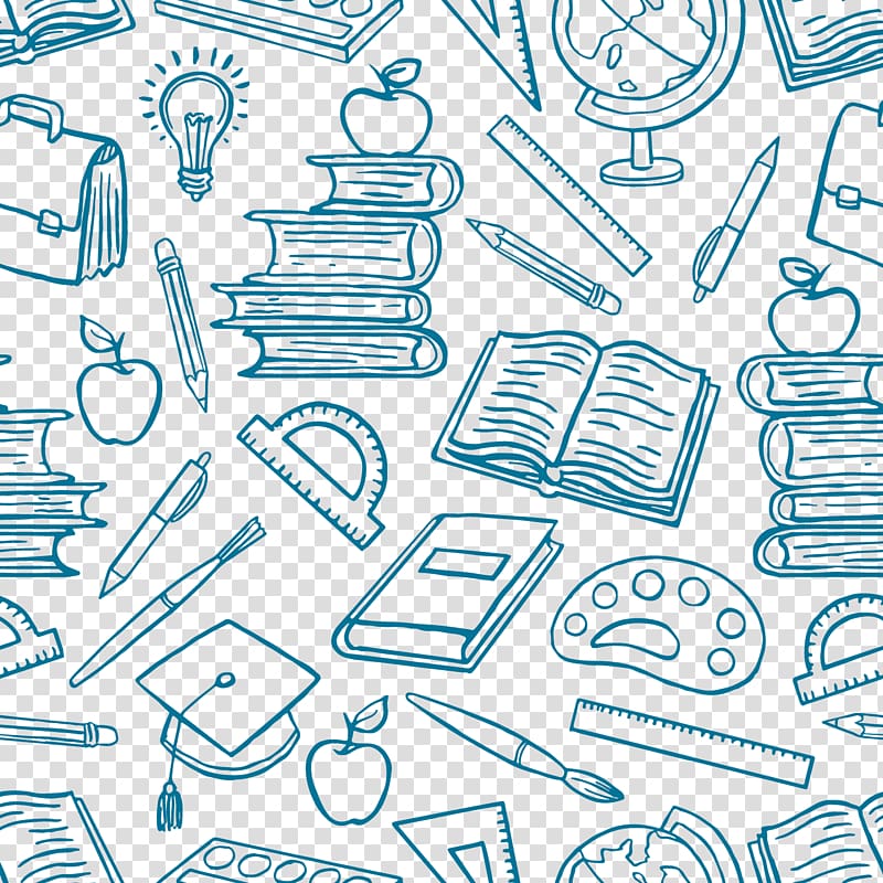 assorted school supplies , School supplies Learning Illustration, Learning Graffiti material transparent background PNG clipart