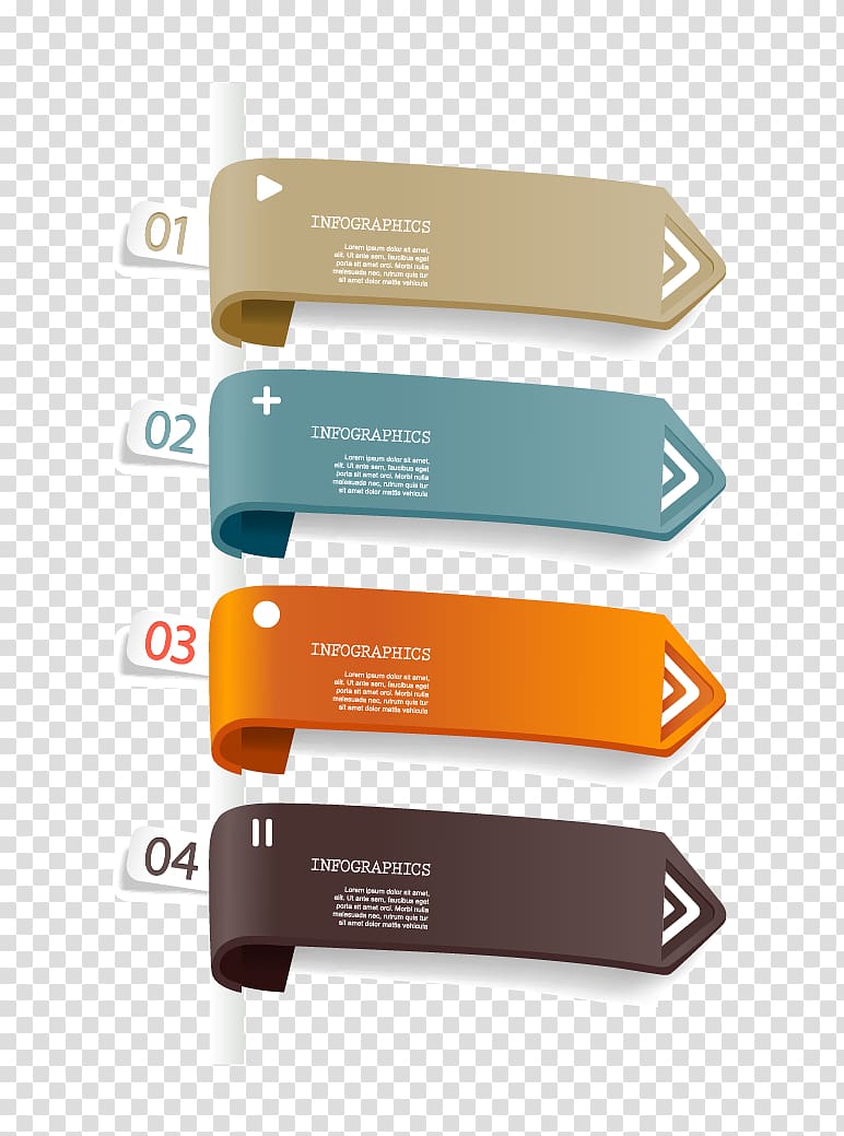 multicolored signages , Infographic Arrow, Data arrow ppt transparent background PNG clipart