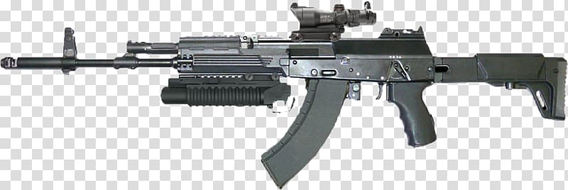 Assault rifle AK-47 Weapon AK-12 M4 carbine, assault rifle transparent background PNG clipart
