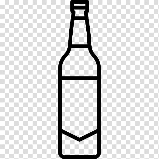 beer bottle clipart black and white