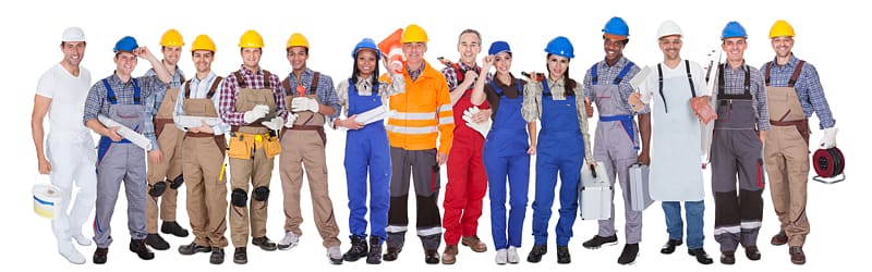 Job Architectural engineering Laborer Employment Industry, industrail workers and engineers transparent background PNG clipart