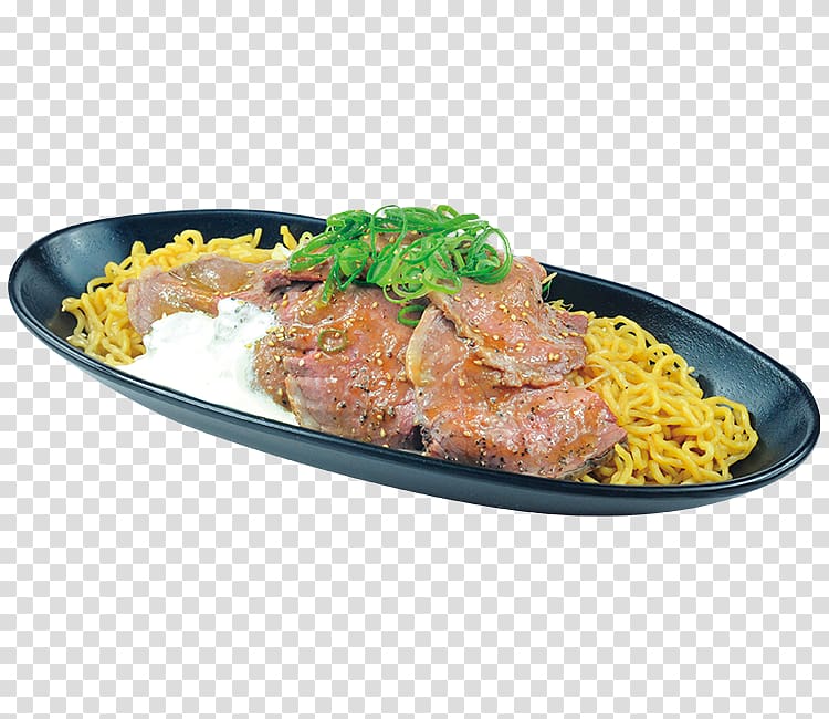 Yakisoba Beef noodle soup Thai cuisine Ramen Japanese Cuisine, fried noodle transparent background PNG clipart