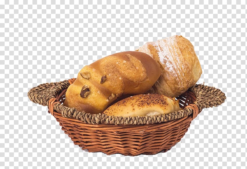 Croissant Basket of Bread Breakfast Pain au chocolat Bakery, A basket of bread transparent background PNG clipart
